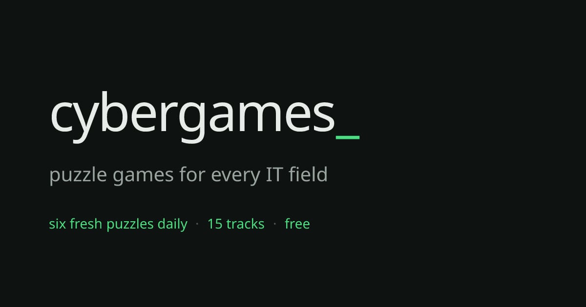 Preview of Cybergames