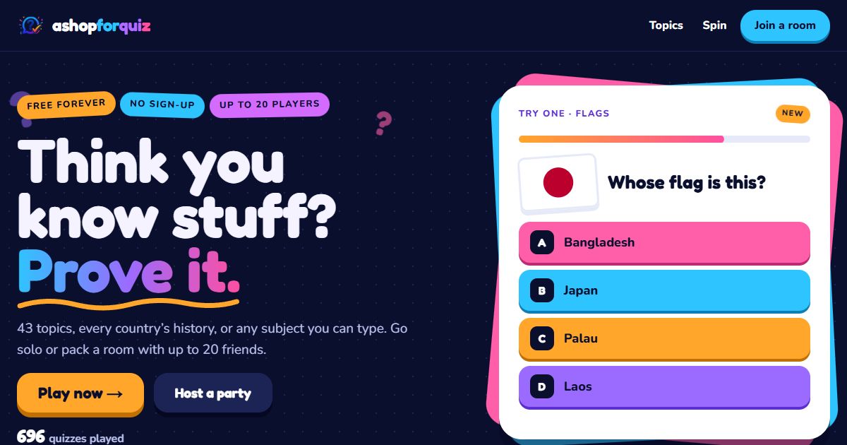 A Shop for Quiz のプレビュー