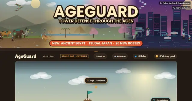 AgeGuard - 無料のブラウザタワーディフェンスゲームを作りました [フィードバック歓迎] のプレビュー
