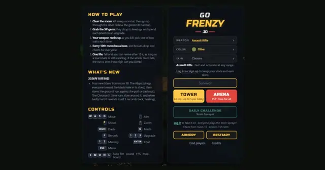 GoFrenzy.io のプレビュー