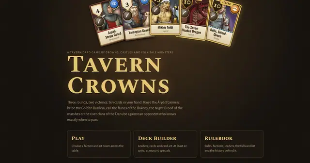 Preview of Tavern Crowns Card Game