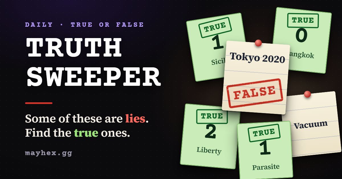 Preview of TRUTH SWEEPER