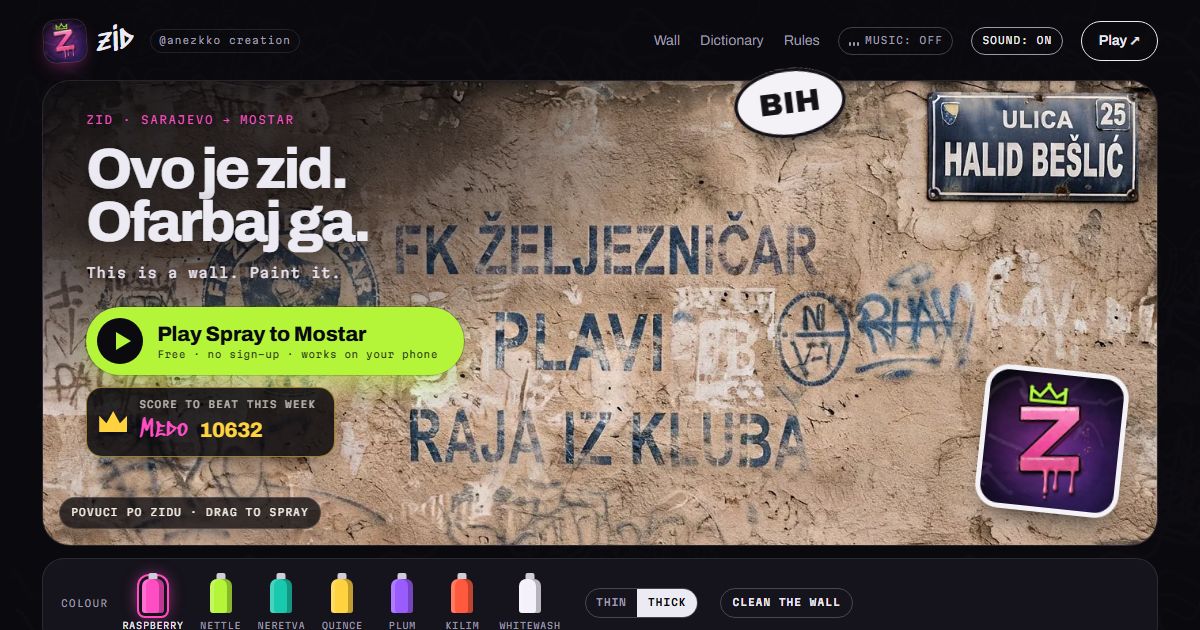 Preview of ZID Sarajevo–Mostar